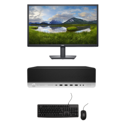 Pack Elitedesk 800 G3 SFF + 24" E2422H IPS LED i5-6500 8 Go RAM 256 Go SSD