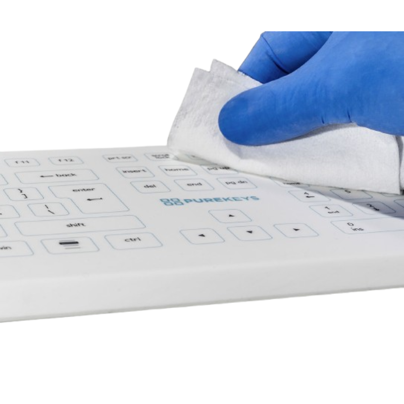 Teclado médico Purekeys Azerty Silicone Wireless PK-KRF