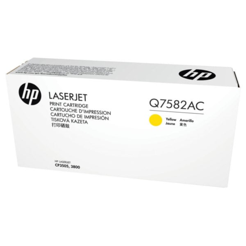 HP Q7582AC Tóner amarillo original