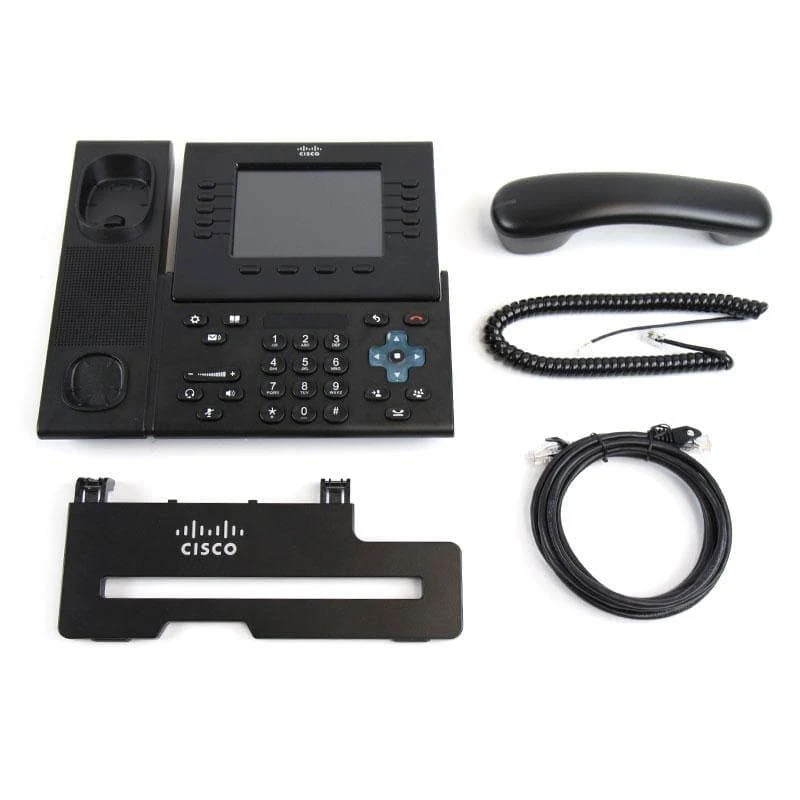 Cisco CP-8961-C-K9 Téléphone IP Noir Reconditionné