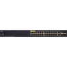 Cisco SG350-28P avec 28 ports Gigabit (GbE), 24 ports Gigabit Ethernet RJ45, 2 connecteurs SFP et 2 ports Gigabit Ethernet