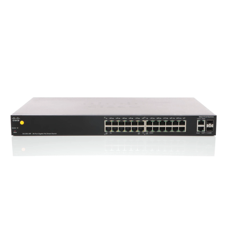 Cisco SG200-26P Commutateur intelligent Gigabit Ethernet, 24 ports 10/100/1000, PoE n415