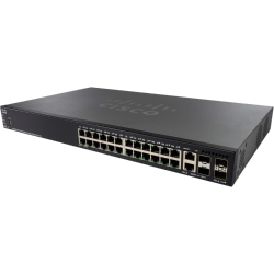 Cisco SG550X-24-K9-EU Commutateur Gigabit Ethernet, RJ45/SFP+, SFP+