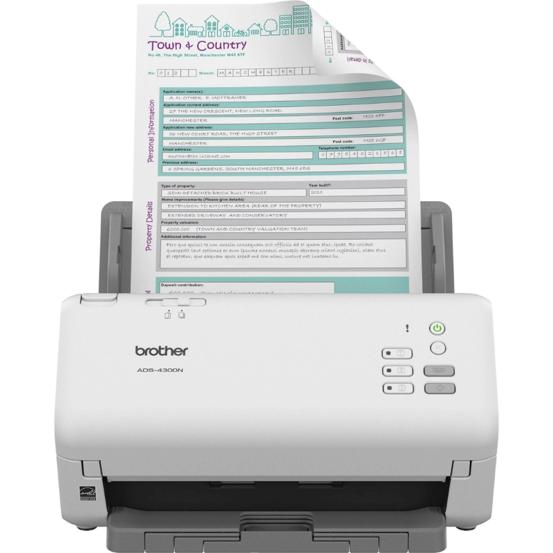 Brother ADS-4300N Scanner compacto / verso - completo com carregador