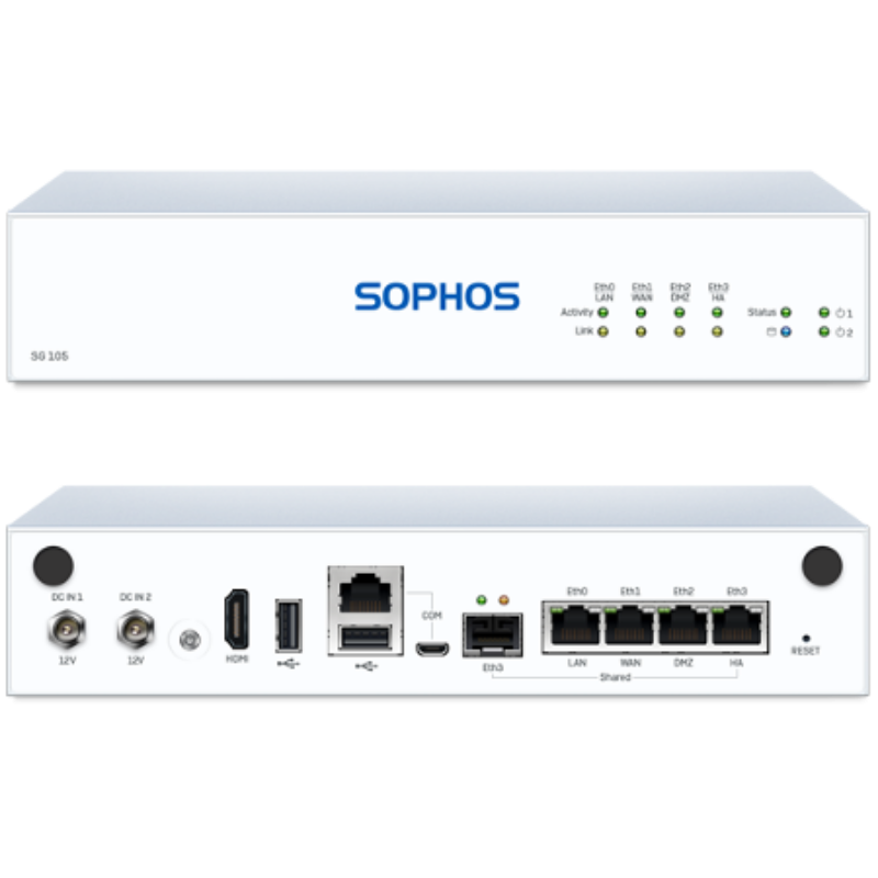 Sophos SG105 Rev 2 Firewall Router Rete Security