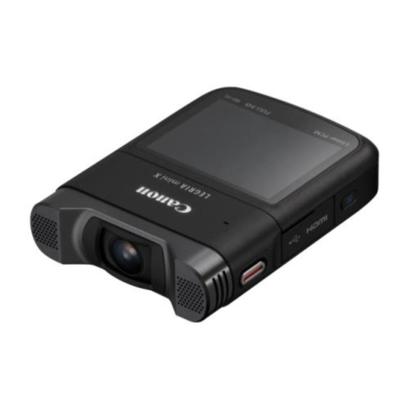 Canon Camcorder compatto Legria Mini con batteria e caricabatterie riprodotto