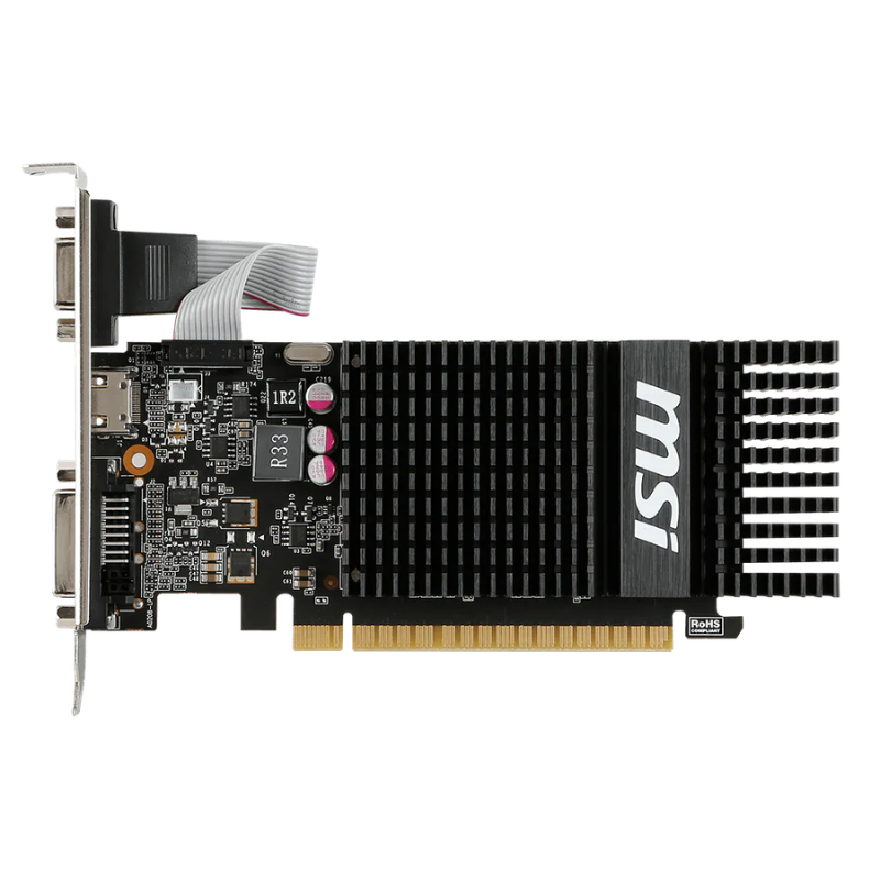 MSI NVIDIA GEFORCE GT 720 1 GB N720 1GD3HLP Tarjeta de gráficos reacondicionados