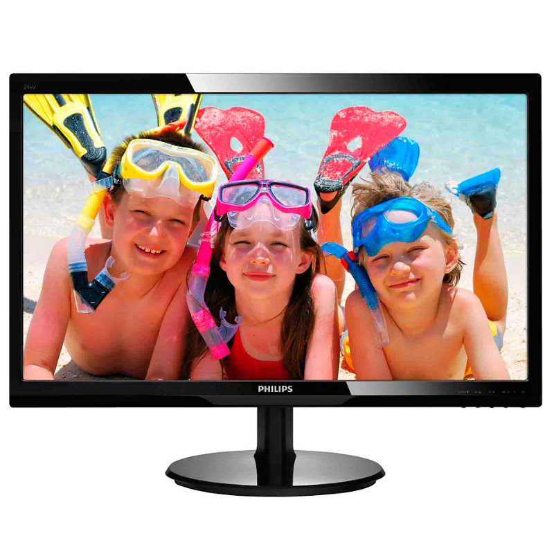 Philips 246v5lhab 24 "Full HD LED HDMI VGA Speakers PC Screen recondicionado