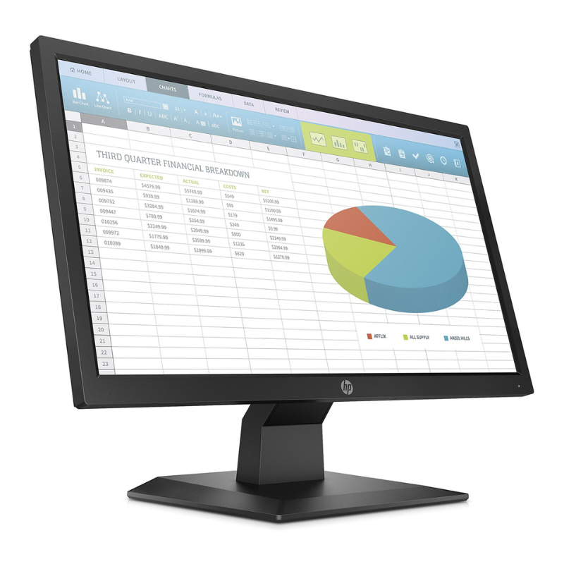 HP P204 19.5 "HD + 1600x900 LED HDMI DisplayPort VGA Reconditionemented PC-scherm