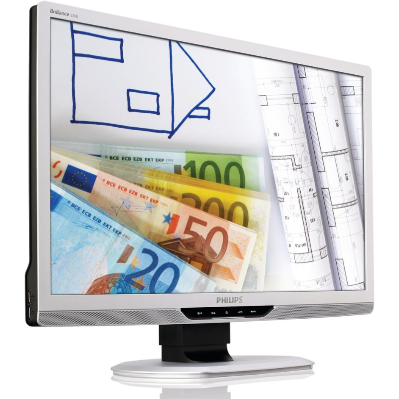 Philips 220S2SS 22 "1680x1050 16:10 DVI VGA Screen per PC ristrutturato