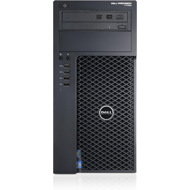 Dell Precision T1700 Workstation i7-4790 8Go RAM 256Go SSD Windows 11 Pro Reconditionnée