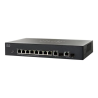 Cisco SG300-10 Switch manageable 8 Ports Gigabit PoE+ + 2 SFP | Reconditionné