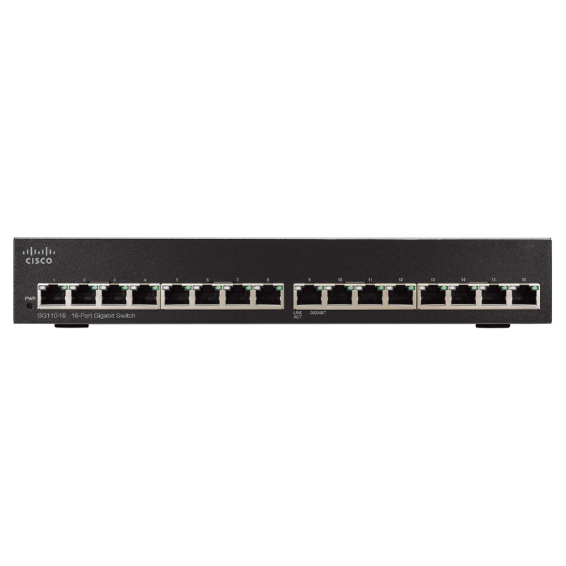 Cisco SG110-16 Interruptor 16 Puertos Gigabit Ethernet