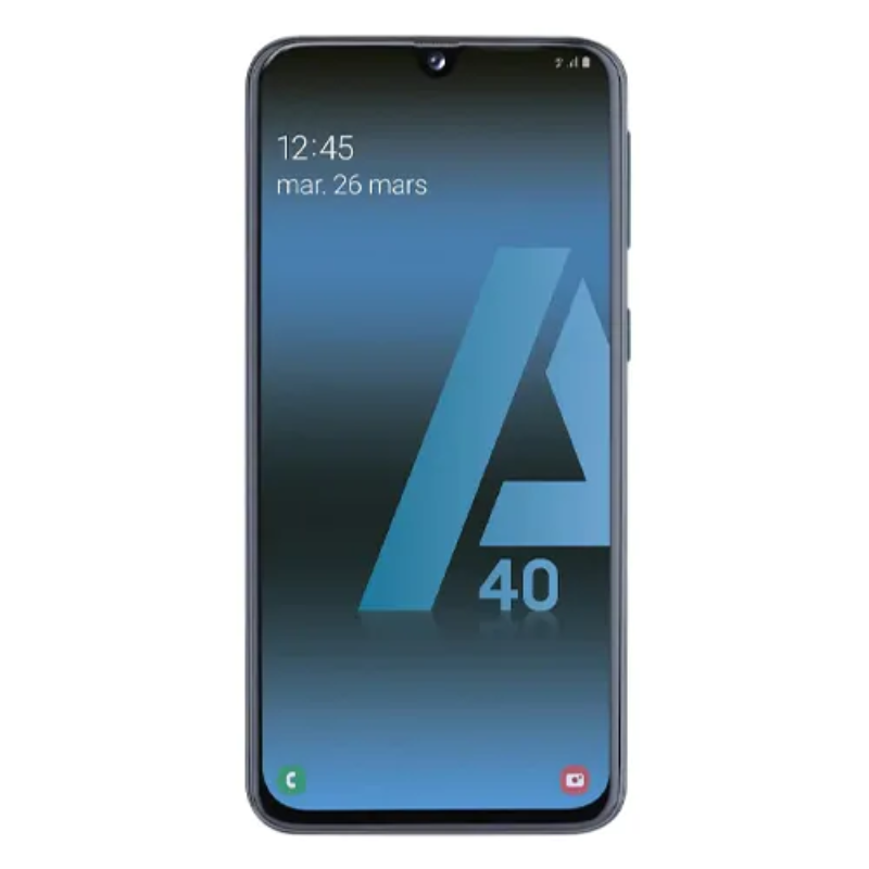 Samsung Galaxy A40 (2019) 64 Go Noir | Reconditionné | Écran 5,9"| Débloqué