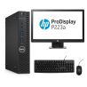 Pack Dell Optiplex 3050 Micro + HP P223a 22" LED | i3 | 8 Go RAM | 128 Go SSD | Windows 11 | Wi-Fi