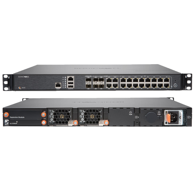 SonicWall NSA 4650 Firewall Sécurité Réseau | Modèle 1RK39-0C9 | Pare-feu Pro