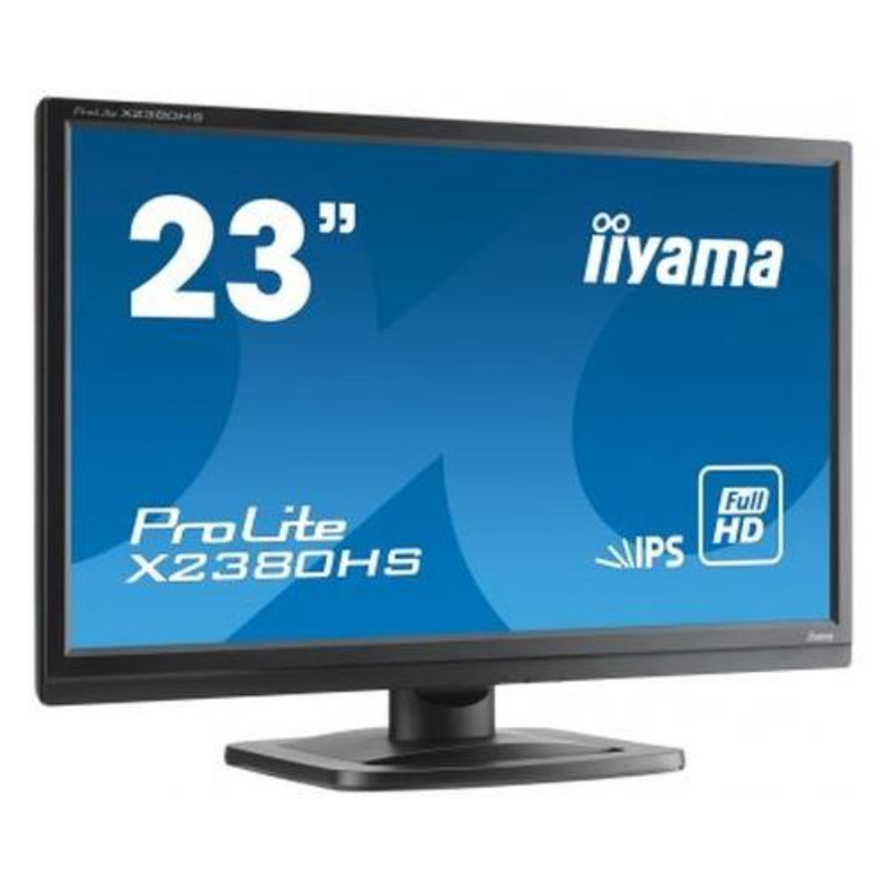 iiyama ProLite X2380HS connectique HDMI DVI VGA haut-parleurs reconditionné