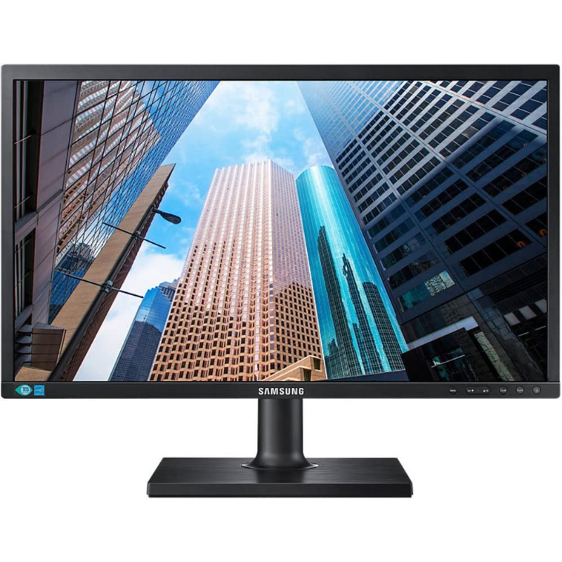 Écran PC Samsung S22E450B 21,5 pouces Full HD pied ergonomique reconditionné vue de face