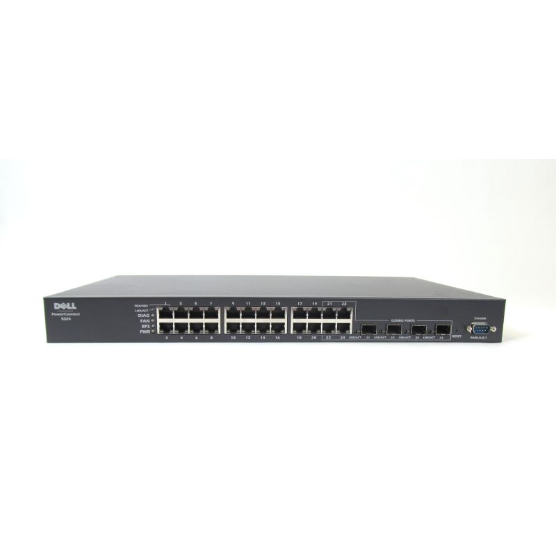 Dell PowerConnect 5324 vue arrière connectique