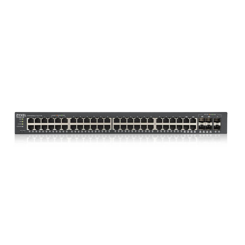 Zyxel GS1920-48 vue arrière connectique