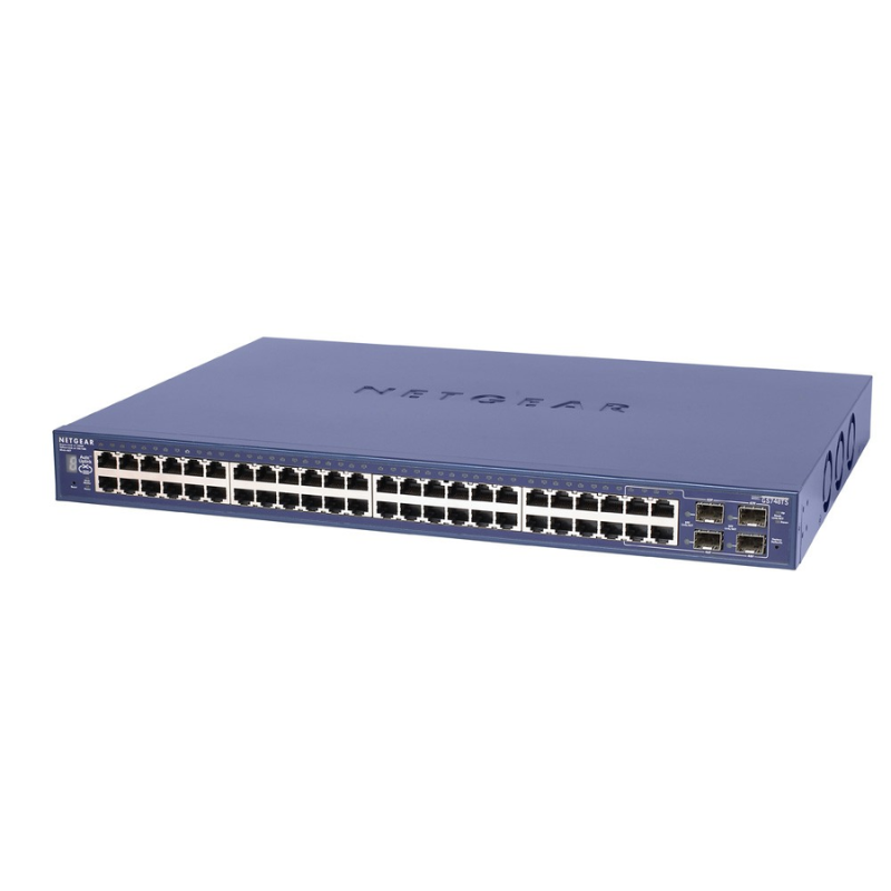 Netgear GS748TS vue arrière connectique