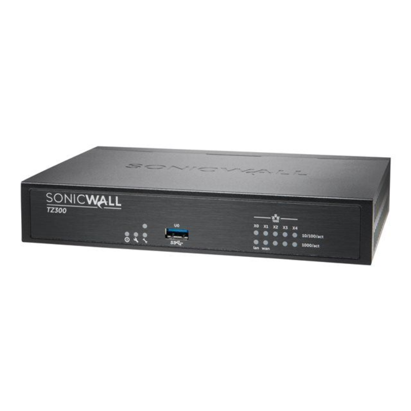 SonicWall TZ300 vue arrière connectique