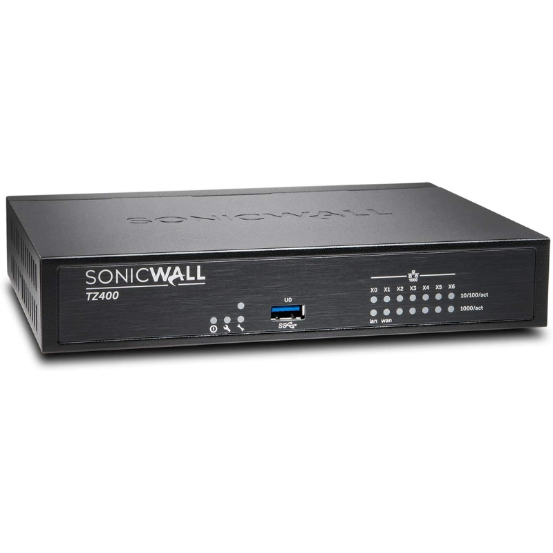 SonicWall TZ400 vue arrière connectique